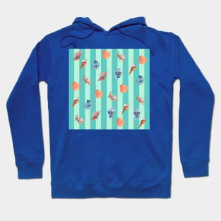 Deep Blue Seashell Hoodie